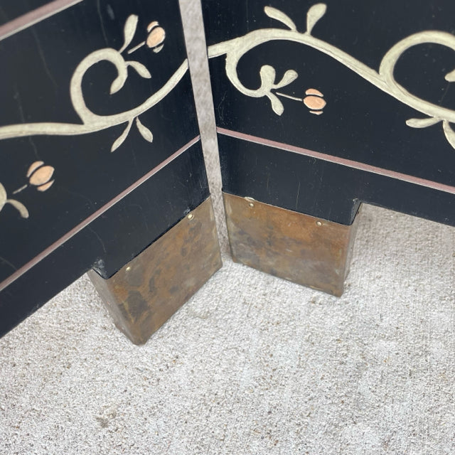 Oriental Black-Multi Wood Room Divider