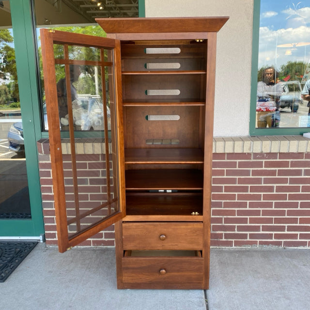 Ethan Allen Brown Wood Cabinet