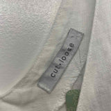 Cut Loose Size L-XL Women's White Solid Jumper Dress