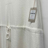 Haven Well Within Size Xl Women's White Solid Sleeveless Fit And Flare Dress