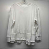 Wilt Size M Women's White Solid Pullover Long Sleeve Top