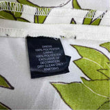 Jessica Howard Size 12-L Women's White-Green Floral Fit And Flare Dress