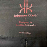 Krimson Klover Size L Women's Black-White Cut Out Pencil Skort