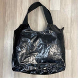 Jack Gomme Black Fabric Solid Tote Handbag