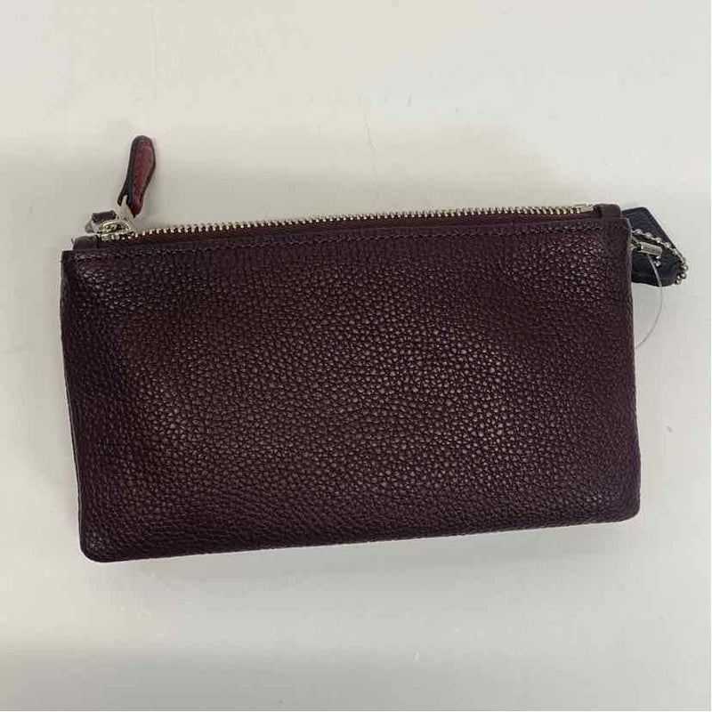 Coach Lilac- Burgundy Leather Wallet