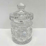 Clear Cut Crystal Jar