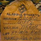 Alaffia Baskets Green-Purple Savannah Grass Basket