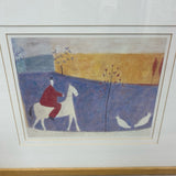 Beige-Multi Wall Decor Annora  Spence White Horse