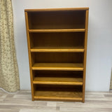 Brown Oak Bookcase