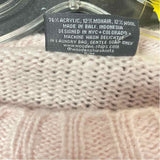 Vineyard Vines Size L Women's Light Pink Solid Pullover Sweater