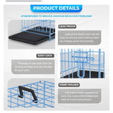 Blue Meta Top Paw 24" folding crate