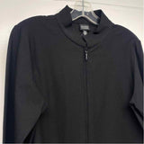 Eileen Fisher Women's Size M Black Solid Zip Up Jacket