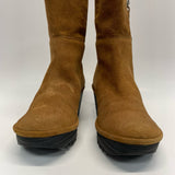 Fly London Size 37-6.5 Women's Brown Solid Platform Boots