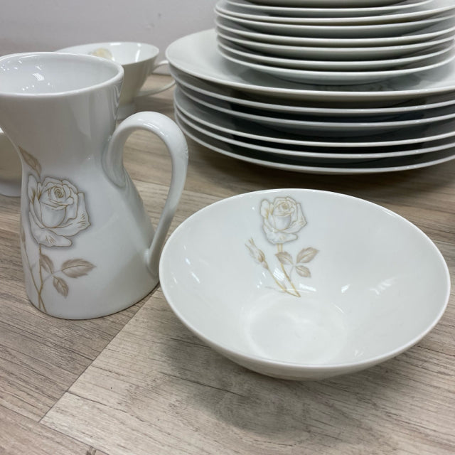 Rosenthal Classic Rose White-Gold Porcelain Dinnerware