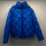 Kenneth Cole Women's Size Xl Blue Solid Puffer Jacket