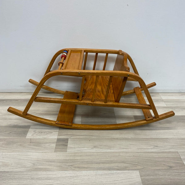 Children's Natural Wood Rocker