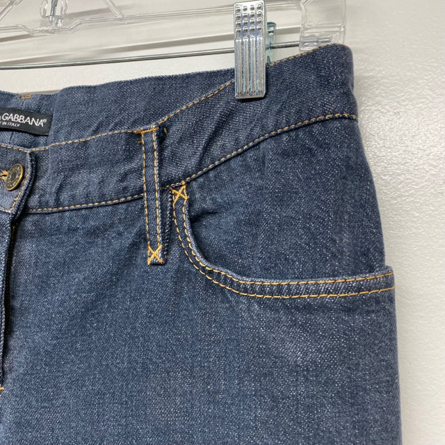 CAPRI denim yellow stitches