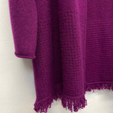 Lilly Pulitzer Size Xl Women's Purple Solid Open Front Sweater