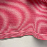 J.McLaughlin Size Xl Women's Pink-White Stripe Crew Neck Long Sleeve Top