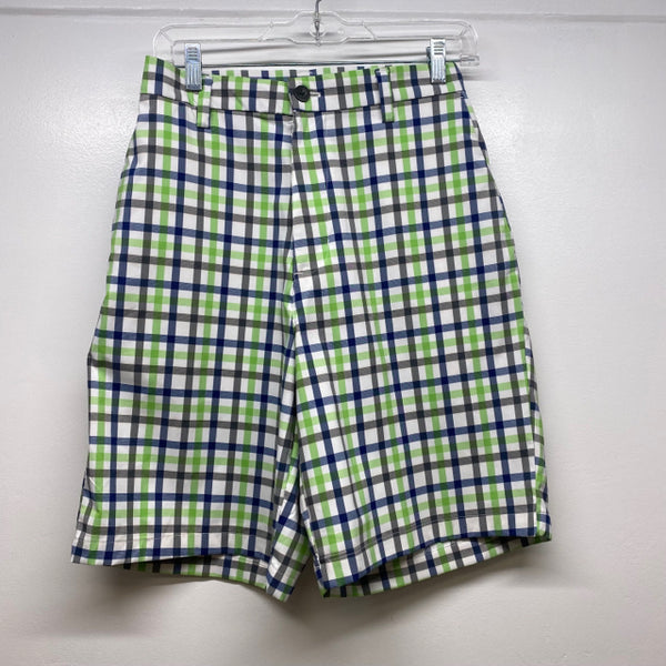 Chaps Men's Size 33 White-Multi Polyester Plaid Men's Shorts