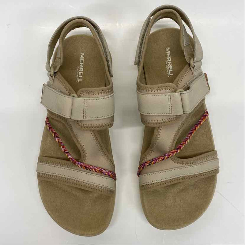 Merrell Size 8 Women's Tan Solid Strappy Sandals