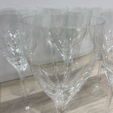 Lenox Firelight Platinum Clear Cut Stemmed Wine Glasses - Set of 8