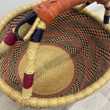 Alaffia Baskets Red-Black Savannah Grass Basket