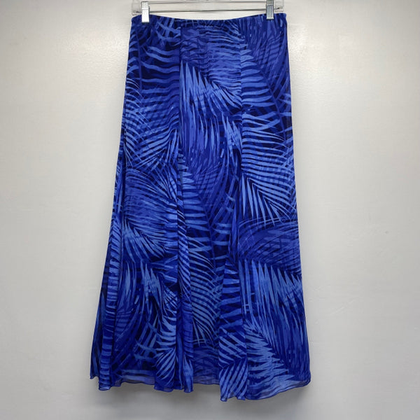 Ruby Rd. Size 6 Women's Blue Pattern A Line Skirt