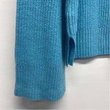 Vineyard Vines Size L Women's Blue Solid Pullover Sweater