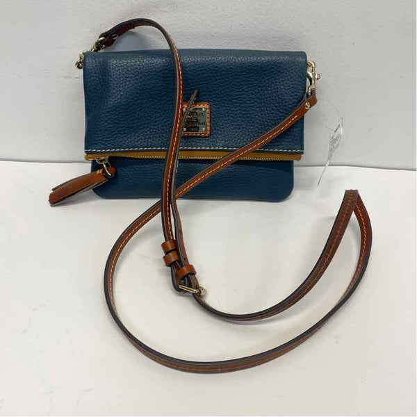 Dooney & Bourke Teal Pebbled Leather Crossbody Handbag