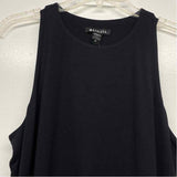 Athleta Size M Women's Black Solid Fit And Flare Dress
