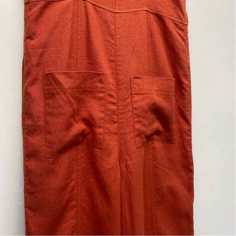 Garnet Hill Size 4-S Women's Coral Solid Pants Jumpsuit