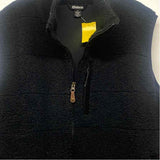 Sherpa Women's Size Xl Black Solid Zip Mock Neck Vest