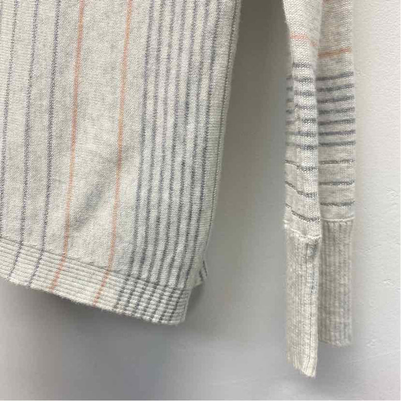 Repeat Silver Edition Size 38-S Women's Light Gray-Multi Stripe Pullover Sweater