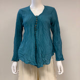 Top long Sleeve  button down gauze