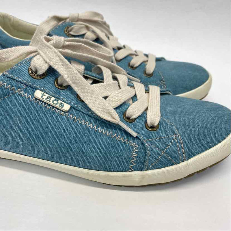 Taos Size 8.5 Women's Teal Tweed Sneakers Shoes