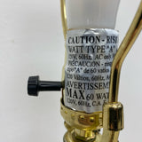 Taupe Slim Vase Table Top  Lamp