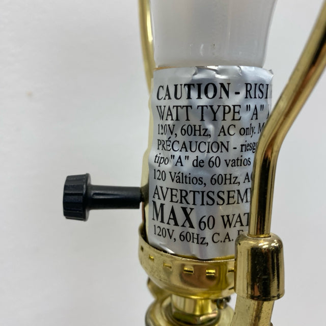 Taupe Slim Vase Table Top  Lamp