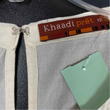 Khaadi Pret Size S Women's Beige-Multi Embroidered Kurta Blouse