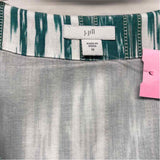J.Jill Size M Women's Green-White Pattern Sleeveless Dress