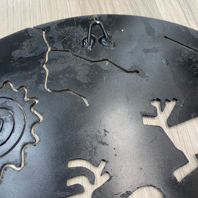 Metal Wall Decor- Round Kokopelli cut out