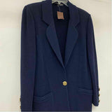 St John Basic Women's Size 8-M Navy Solid Blazer Jacket