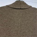 Soft Surroundings Size L Women's Brown Tweed Single Button Sweater