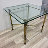 Clear-Brass Brass Table