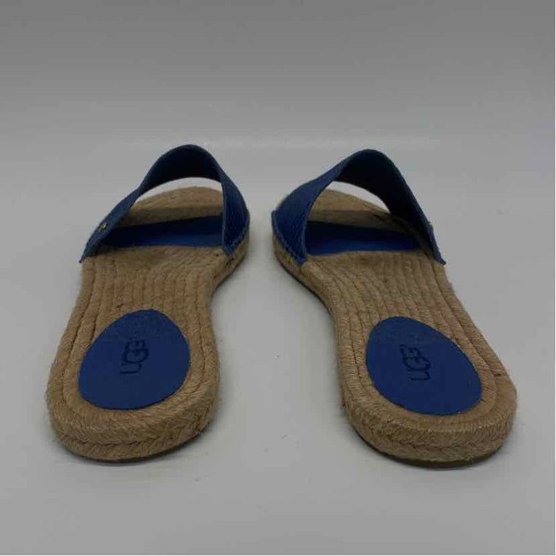 Ugg Size 9 Women's Blue Pattern Espadrille Flats Slide Sandals