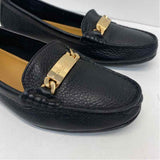 Coach Size 9 Women's Black Pebbled Loafer Flats