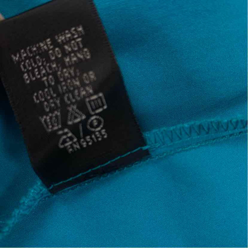 Lafayette 148 Size S Women's Teal Solid Button Up Sleeveless Top