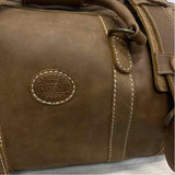 Root Beige Distressed Duffle Bag