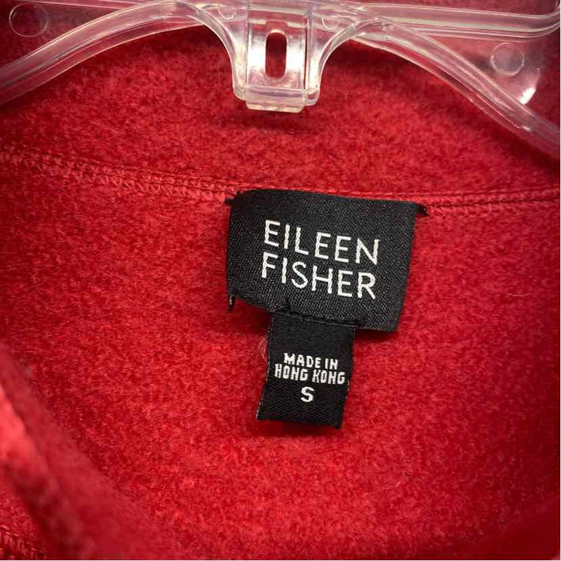 Eileen Fisher Women's Size S Coral Solid Zip Up Jacket