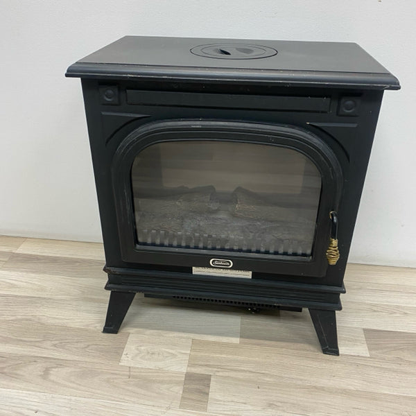 Sunbeam Black Wood-Metal Fireplace